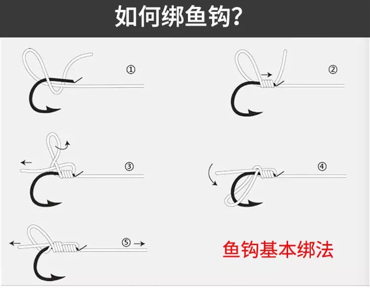 鱼钩的基本绑法